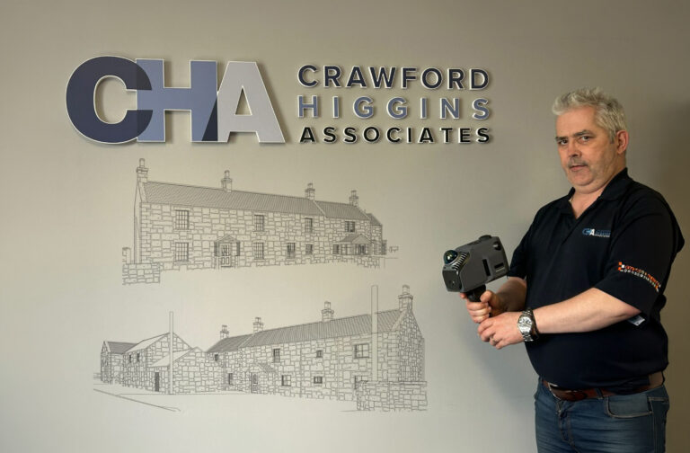 The Crawford Higgins Associates architectural team has invested in a new laser scanner.